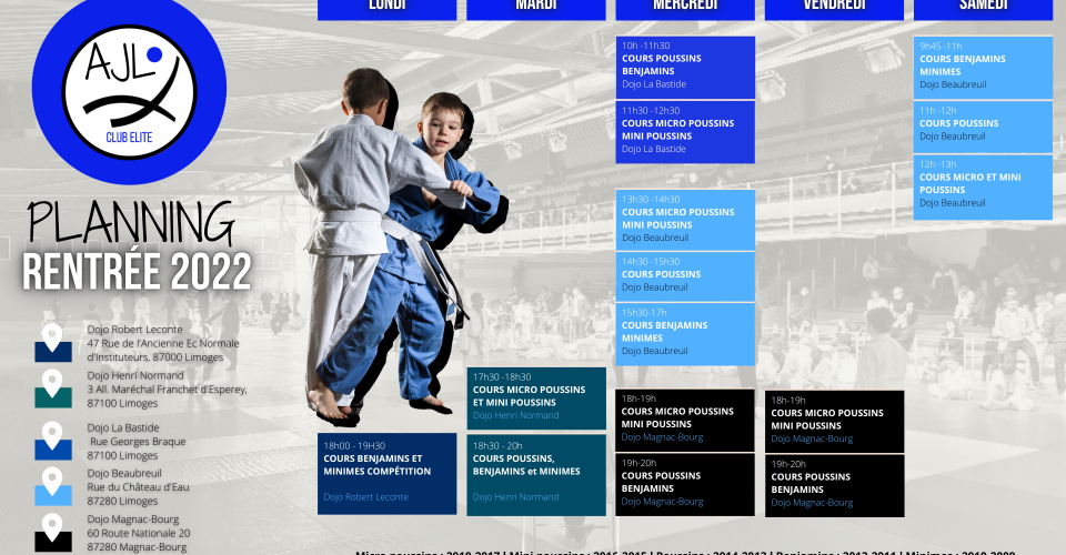 Planning Judo 2022-23